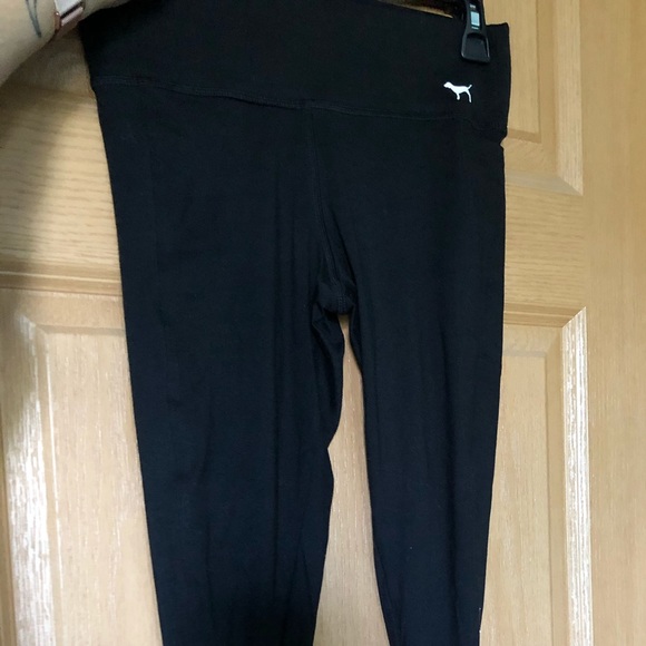 XS Pink leggings with mesh/cross ankles - Picture 2 of 3